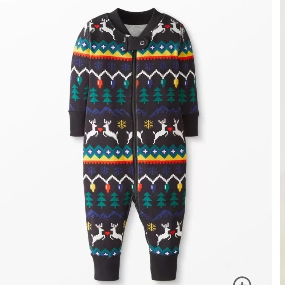 NWT Hanna Andersson 3-6 Month Zip Holiday Sleeper